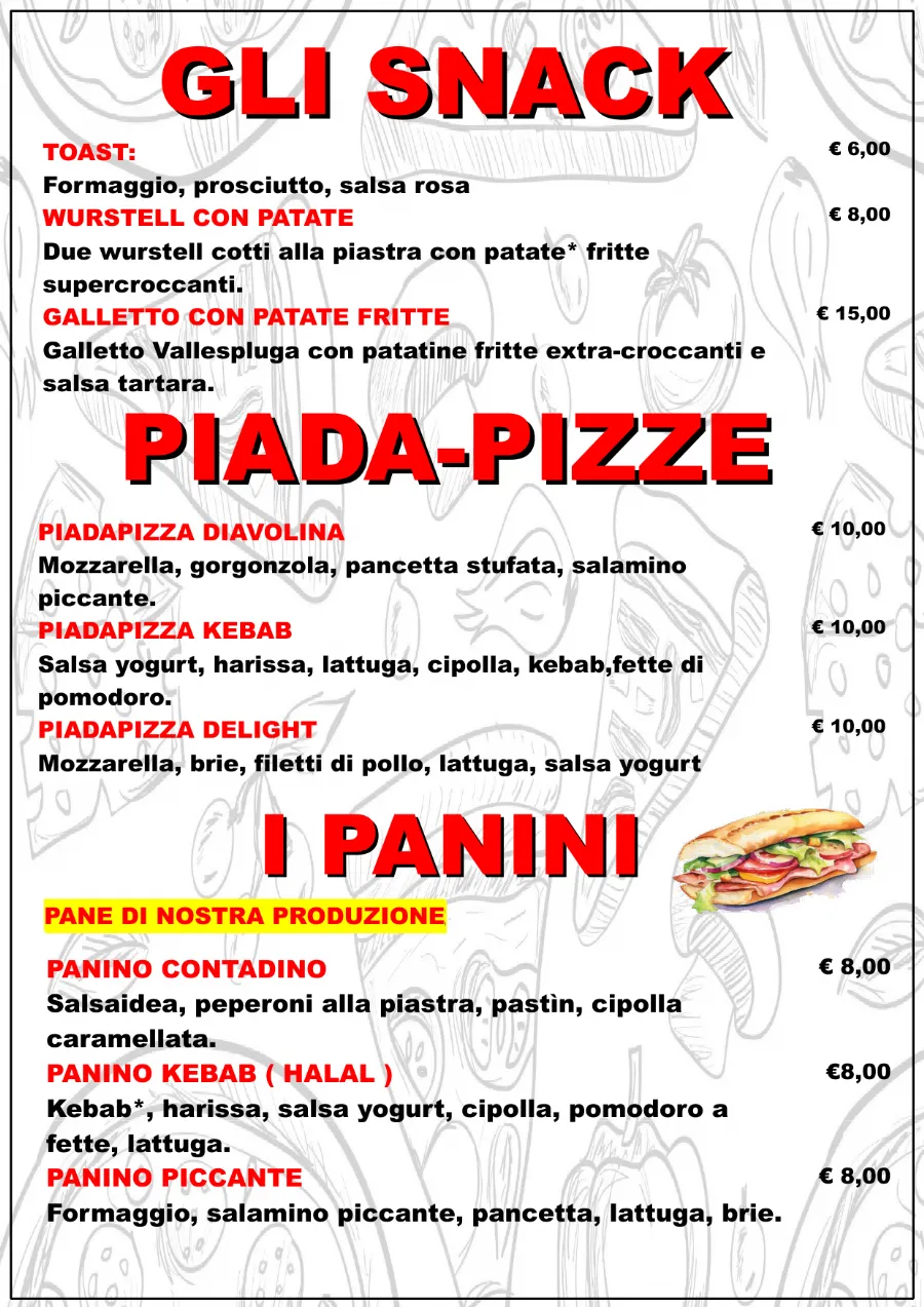 Listino online : Nuovo listino Pizzaidea Ceggia